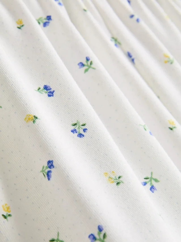 Kort pyjamassæt i boyfriend-stil med print