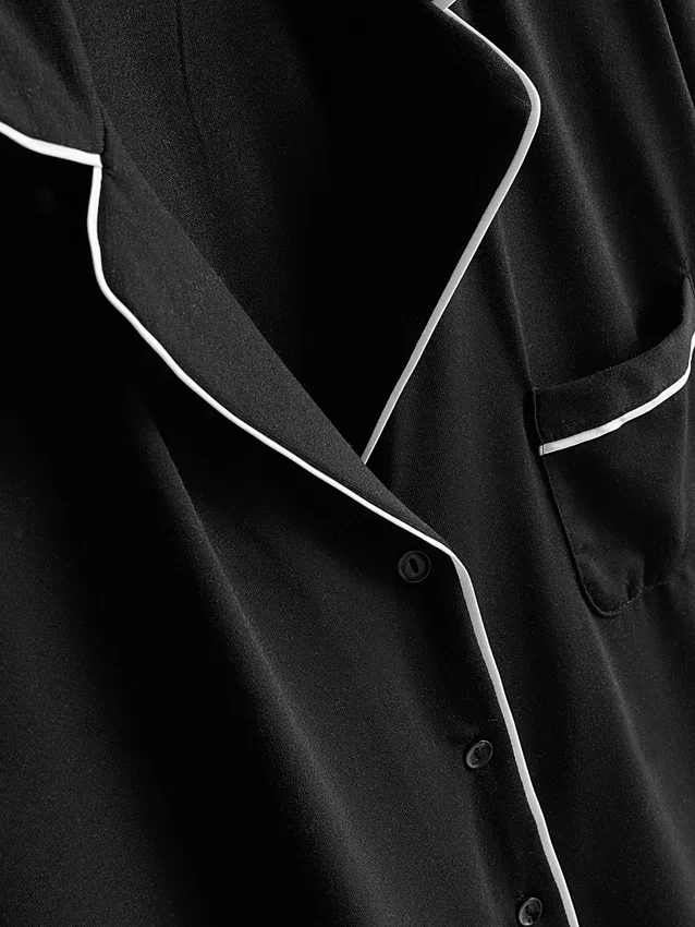 Kort pyjamasser i boyfriend-stil