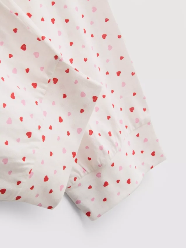 Kortærmede pyjamasser i bomuld med print