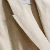 Kortærmet blazer i linneblanding