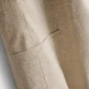 Kortærmet blazer i linneblanding