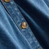 Kortærmet denimskjorte