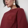 Kortærmet hæklet T-shirt i bomuld