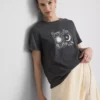Kortærmet T-shirt i bomuld med grafisk print