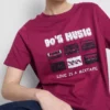 Kortærmet T-shirt i bomuld med grafisk print