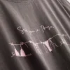 Kortærmet T-shirt i bomuld med grafisk print