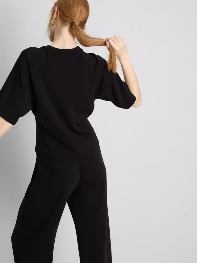 Kortærmet T-shirt i boxy-snit