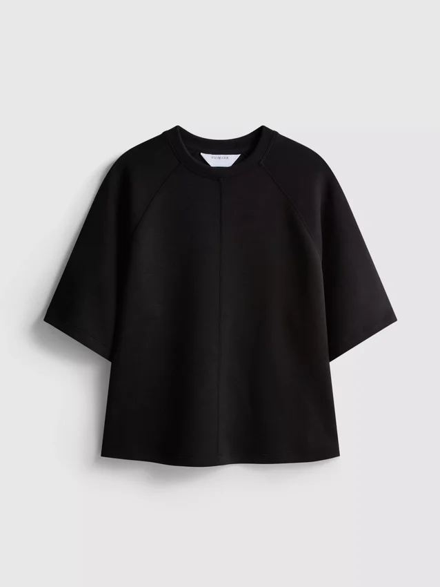 Kortærmet T-shirt i boxy-snit