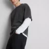 Kortærmet vasket T-shirt