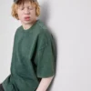 Kortærmet vasket T-shirt