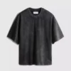 Kortærmet vasket T-shirt