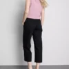 Korte jeans i denim med brede ben