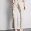 Korte jeans i denim med brede ben