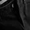 Korte jeans i denim med brede ben