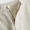 Korte jeans i denim med brede ben