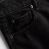 Korte jeans i denim med brede ben