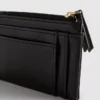 Kortetui i imiteret læder med quiltet mønster og initialer