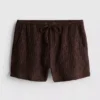 Krøllede shorts med snøre