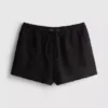 Krøllede shorts med snøre