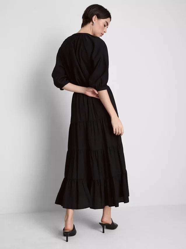 Lagdelt maxi-nederdel