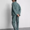 Lang pyjamasser i stribet poplin