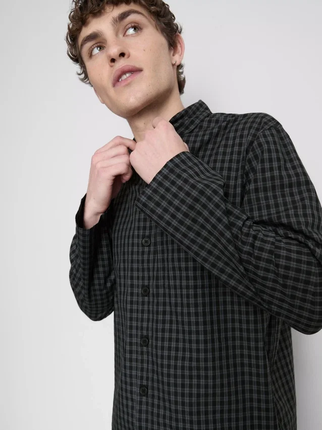 Lang pyjamasser i ternet poplin