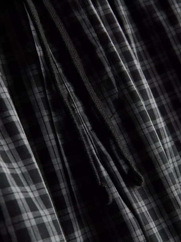 Lang pyjamasser i ternet poplin