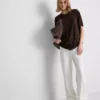 Lang T-shirt med rund hals