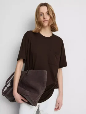 Lang T-shirt med rund hals
