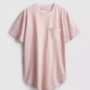Lang T-shirt med rund hals