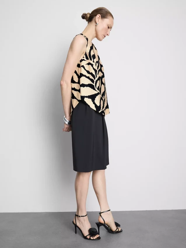 Lang tanktop med print