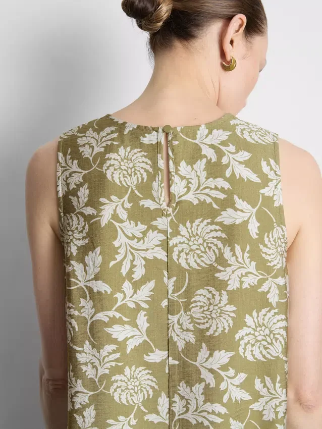 Lang tanktop med print
