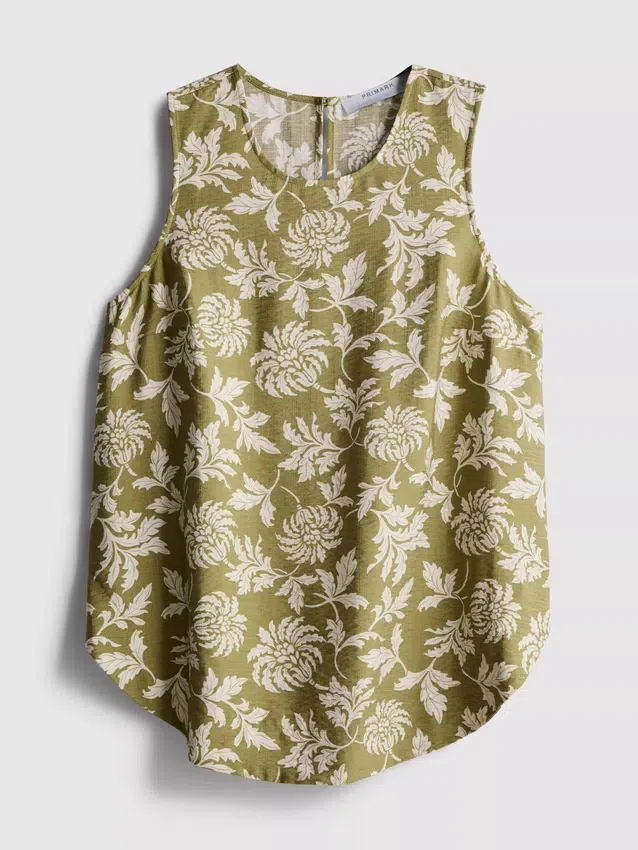 Lang tanktop med print