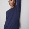 Langærmet pyjamasbluse