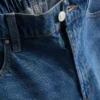Lange bermudashorts i bomuldsdenim