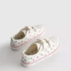 Lavtop-sneakers i canvas med blomsterprint