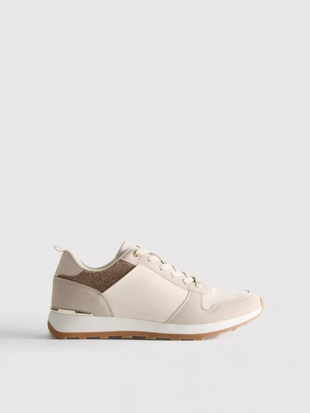 Lavtop-sneakers med Diamanta-detaljer