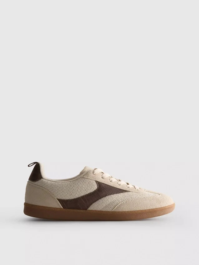 Lavtop-sneakers med gummisål