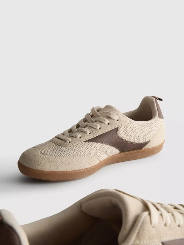 Lavtop-sneakers med gummisål
