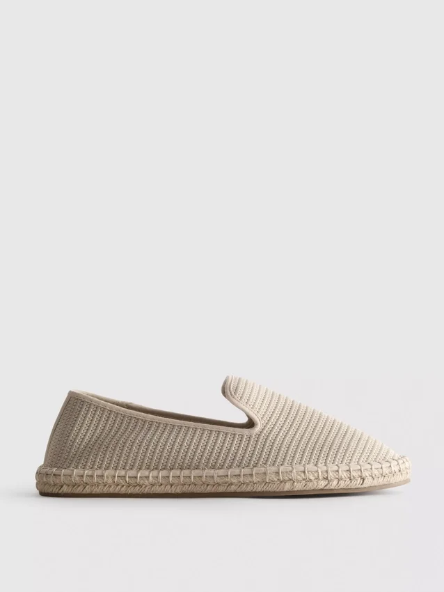 Lavtop strikkede espadriller