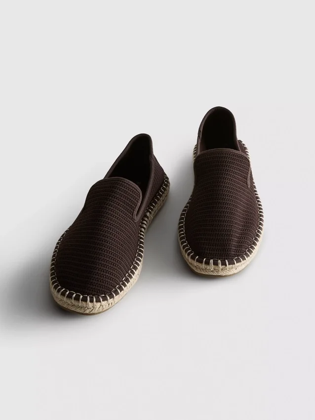 Lavtop strikkede espadriller