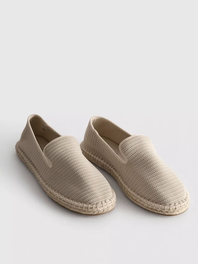 Lavtop strikkede espadriller