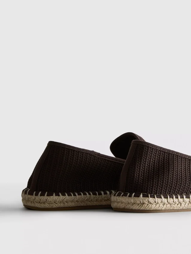 Lavtop strikkede espadriller