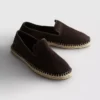 Lavtop strikkede espadriller