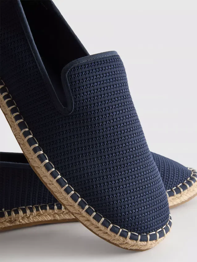 Lavtop strikkede espadriller