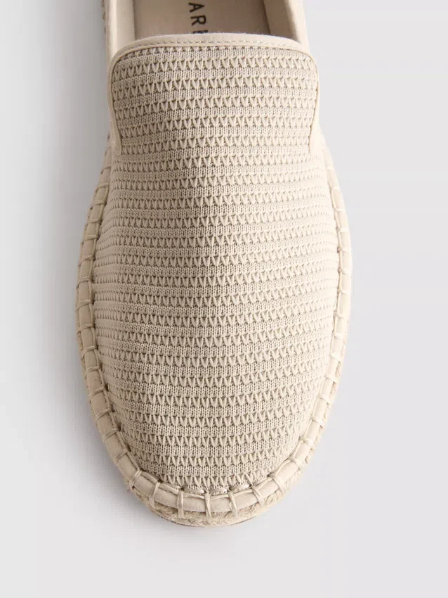 Lavtop strikkede espadriller