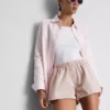Løbeshorts i bomuldsdenim