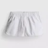 Løbeshorts i bomuldsdenim