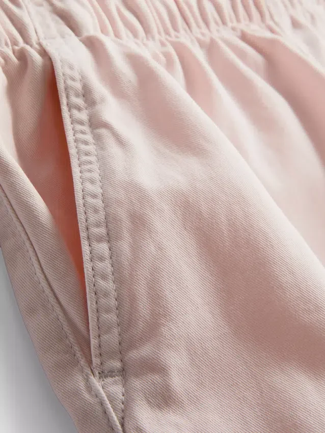 Løbeshorts i bomuldsdenim
