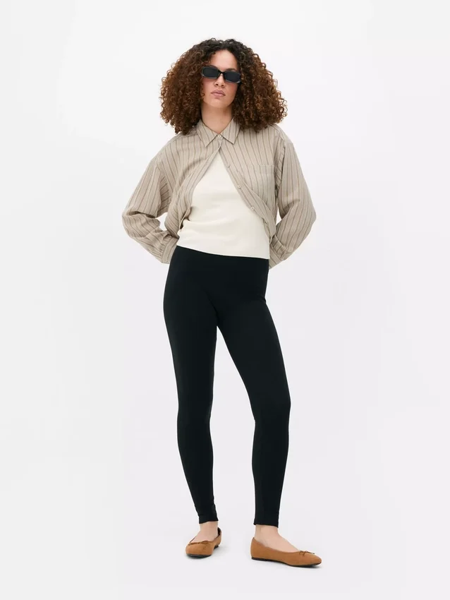 Leggings i bomuldsblanding